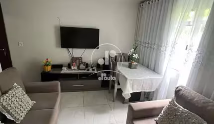 Apartamento terreo a venda no Jardim Santo Andre, 53m², 2 dormitorios, sala, cozinha planejada, lavanderia e 1 vaga de garagem.
