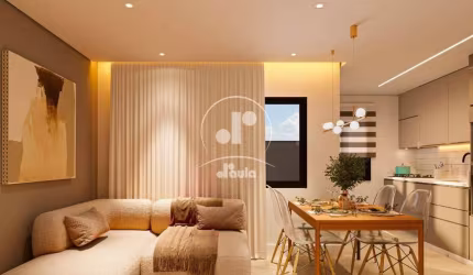 Apartamento Garden a venda com 102,78m², 2 dormitórios, 1 suíte, 2 banheiros, 1 vaga, no Bairro Campestre, Santo André/SP.