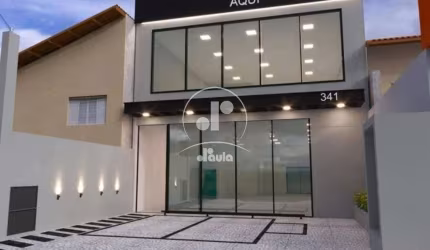 Salão comercial para locação com 300?, 4 banheiro, 2 vagas, na Vila Bastos, Santo André/SP.