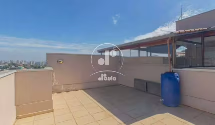 Cobertura à venda na Vila Tibiriçá, Santo André-SP: 2 quartos, 1 banheiro, 1 vaga de garagem e 100m² de área.