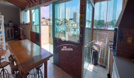 Cobertura à venda com 108m², com acesso externo, 2 dormitórios sendo 1 suíte, 1 vaga em Santo André na Vila Curuçá