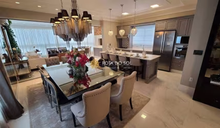 Vogue Maison apartamento mobiliado com 4 suítes na Meia Praia