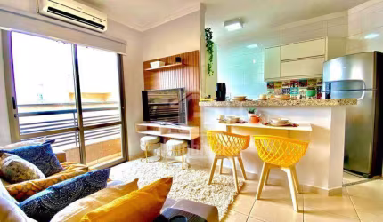 Apartamento MOBILIADO com 1 dormitório para alugar, 45 m² por R$ 2.670/mês - Jardim Botânico - Ribeirão Preto/SP