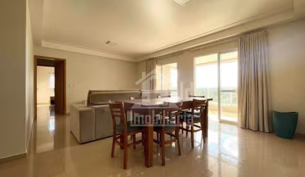 Apartamento SEMIMOBILIADO -Alto Padrão com 3 Suítes para alugar, 124 m² por R$ 5.880/mês - Jardim Irajá - Ribeirão Preto/SP