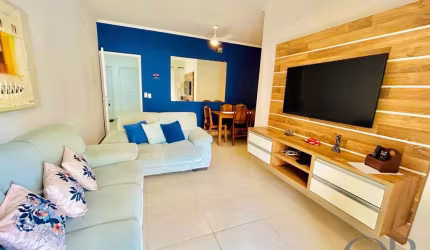 APARTAMENTO MOBILIADO COM 3 DORMITÓRIOS NA PRAIA GRANDE.