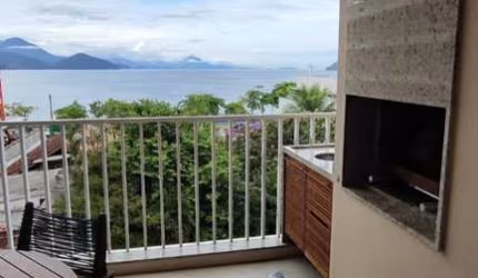 APARTAMENTO MOBILIADO FRENTE MAR COM 3 SUÍTES NO ITAGUÁ.