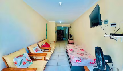 APARTAMENTO COM 2 DORMITÓRIOS NO TENÓRIO APENAS 30 METROS DO MAR.