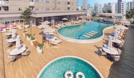 Apartamento com 3 suÍtes e Área de lazer incrÍvel, Meia Praia, Itapema - SC
