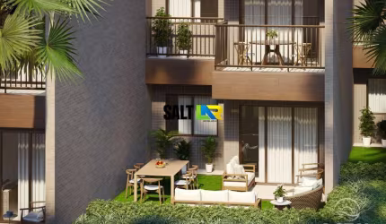 Apartamento com 2 dormitórios à venda, 35 m² por R$ 380.733 - Tapera - Aquiraz/C