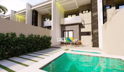 Casa com 3 dormitórios à venda, 108 m² por R$ 419.900,00 - Encantada - Eusébio/CE