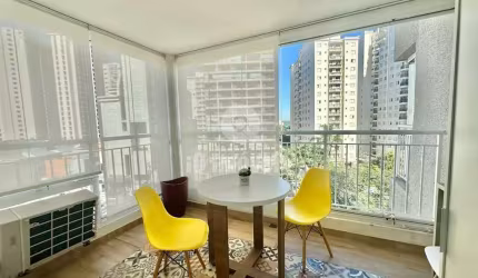 Apartamento disponível no Campo Belo, 38 metros, 1 suítes, 1 vaga mobiliado, lazer completo