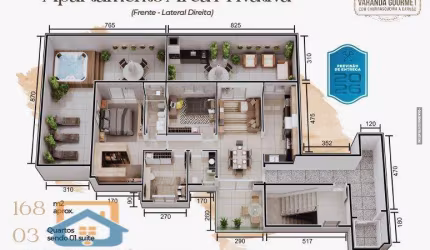 Apartamento de 3 quartos e 2 vagas de garagem no Imba&#250;bas