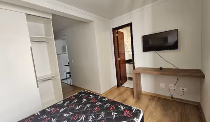 Apartamento de um quarto mobiliado no Centro de Curitiba-PR