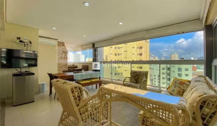 Apartamento com Varanda Gourmet com 3 quartos (1 suíte) à venda, 113 m² por R$ 800.000 - Enseada - Guarujá/SP - Imobiliária Mercuri