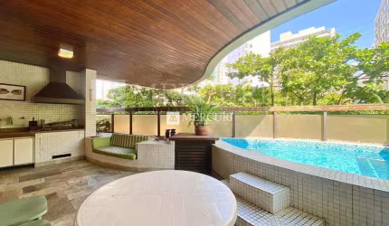 Apartamento com Piscina e Churrasqueira, 3 quartos (1 suíte) à venda, 180 m² por R$ 1.200.000 - Pitangueiras - Guarujá/SP - Imobiliária Mercuri
