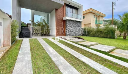 Casa no Guarujá, Condomínio Fechado, Jardim Pernambuco, com 4 quartos (4 suítes) à venda - Imobiliária no Guarujá