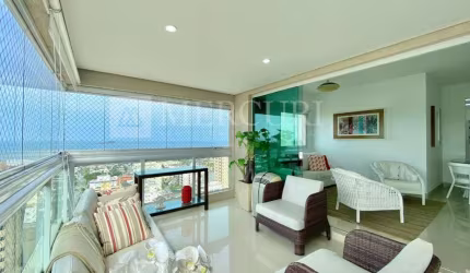 Apartamento no Guarujá, Enseada, com Vista Mar,  3 dormitórios e varanda gourmet