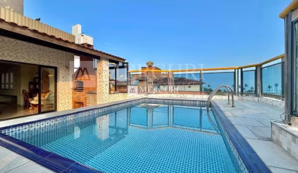 Cobertura com Piscina e Vista Para o Mar, 3 quartos (1 suíte) à venda, 219 m² por R$ 1.100.000 - Enseada - Guarujá/SP - Imobiliária Mercuri
