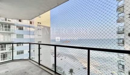 Apartamento Frente Mar com 4 quartos (2 suítes) à venda, 216 m² por R$ 1.600.000 - Pitangueiras - Guarujá/SP - Imobiliária Mercuri