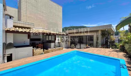 Cobertura Penthouse com Vista para o Mar na Enseada, Guarujá