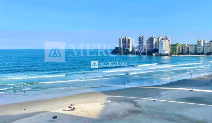 Apartamento no Guarujá, Praia das Pitangueiras, Frente para o mar, Vista mar, 2 quartos sendo 1 suíte e repaginado.