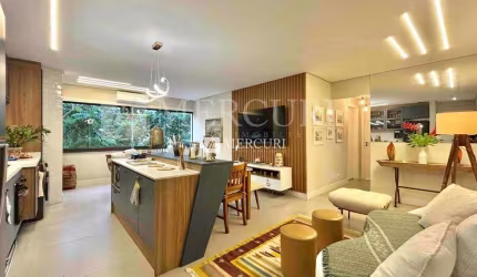 Apartamento no Guarujá, Enseada, Decorado com 2 Quartos