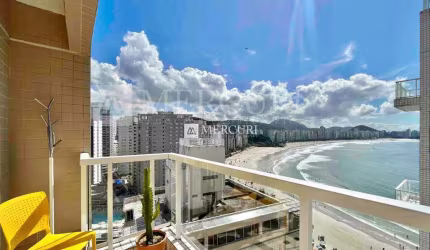 Cobertura no Guarujá, Tríplex, na Praia das Astúrias, com piscina, vista para o mar e 2 vagas de garagem - Imóvel no Guarujá.
