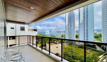Apartamento com Vista para o Mar e Excelente Lazer na Enseada, Guarujá