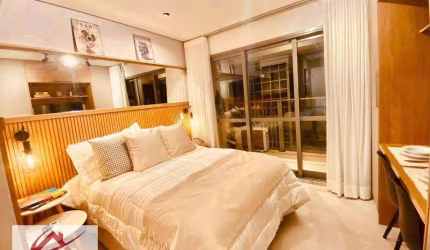 Apartamento, 24 m² - venda por R$ 520.000,00 ou aluguel por R$ 4.200,00/mês - Campo Belo - São Paulo/SP