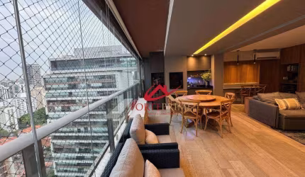 Apartamento com 3 dormitórios para alugar, 131 m² por R$ 18.680,00/mês - Brooklin - São Paulo/SP