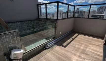 => Cobertura com Piscina - Área Gourmet - 90 m² - Campestre - Santo André/SP