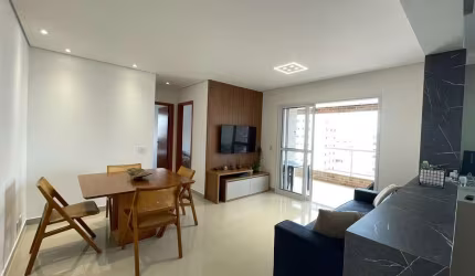 Apartamento com varanda gourmet vista mar na Aviação para venda na Praia Grande