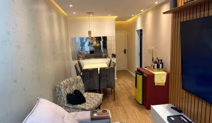 Apartamento mobiliado com 2 dormitórios à venda no Canto do Forte - Praia Grande/SP