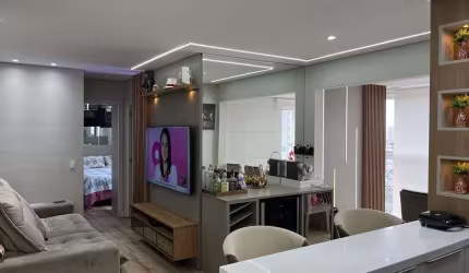 Apartamento com 2 dormitórios para alugar, 62 m² por R$ 5.934,67/mês - Jardim - Santo André/SP