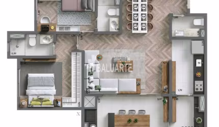 APARTAMENTO A VENDA EM CHÁCARA SANTO ANTÔNIO