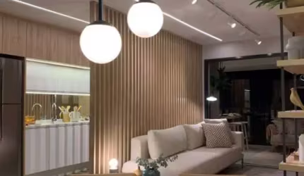 Apartamento com 82m, 2 quartos, 1 Suíte, banheiro, Lazer, vista lagoa, região AlphaBarra,