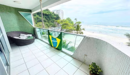Frente mar, 3 dormitórios à venda, 154 m² por R$ 1.550.000 - Astúrias - Guarujá/SP