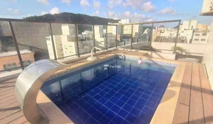Cobertura com 4 dormitórios à venda, 280 m² por R$ 2.200.000,00 - Pitangueiras - Guarujá/SP