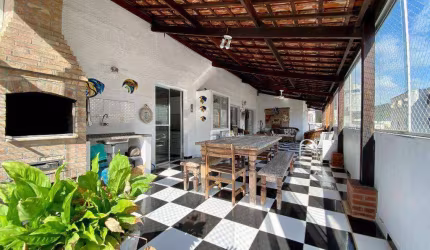 Cobertura com 4 dormitórios à venda, 228 m² por R$ 550.000,00 - Enseada - Guarujá/SP