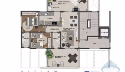 Apartamento com Área Privativa para Venda em Sabará, Ana Lúcia, 2 dormitórios, 1 suíte, 2 banheiros, 2 vagas