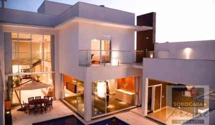 Sobrado com 3 dormitórios, 460 m² - venda por R$ 4.500.000,00 ou aluguel por R$ 20.000,00/mês - Condomínio Village Sunset - Sorocaba/SP