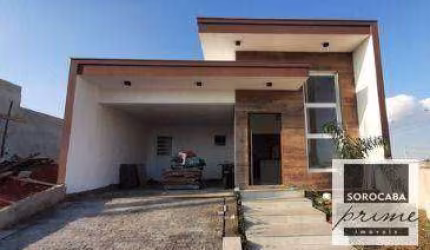 Casa com 3 dormitórios à venda, 150 m² por R$ 820.000,00 - Condomínio Villagio Wanel - Sorocaba/SP