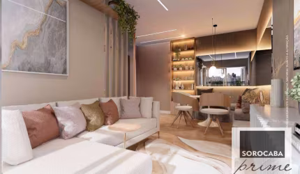 Apartamento com 2 dormitórios à venda, 52 m² por R$ 338.000 - JR São Paulo II - Sorocaba/SP