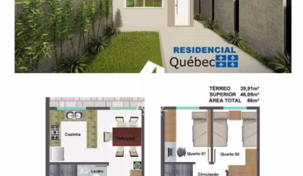 Sobrado em condominio fechado, com design moderno 3 Quarto sendo 1 suíte