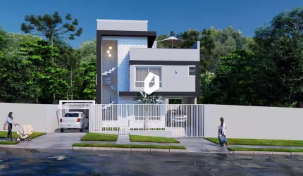 Sobrados novos dentro de condomínio com 03 quartos, quintal e terraço!