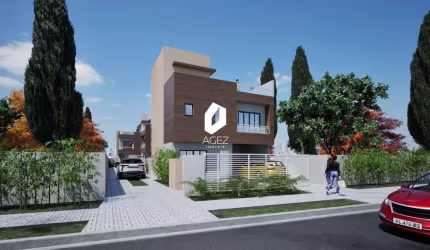 Sobrado em construção a venda no Novo Mundo, 3 quartos com amplo terraço
