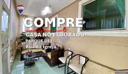 Casa à Venda, 114m², 2 quarto e 1 escritório, no Conjunto Eldorado, Parque Dez de Novembro, Manaus