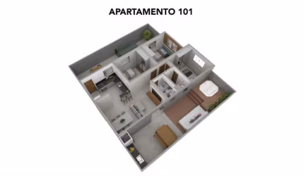 Área privativa à venda, 2 quartos, 1 suíte, 2 vagas, Araguaia - Belo Horizonte/MG