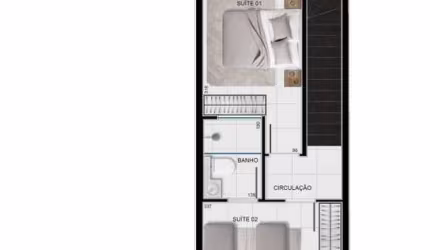 Casa à venda, 2 quartos, 2 suítes, 1 vaga, Tirol - Belo Horizonte/MG