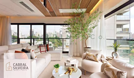 Apartamento todo reformado com 3 dormitórios / 3 vaga /  à venda, 171 m² por R$6.600.000,00 – melhor localização Moema - São Paulo/SP